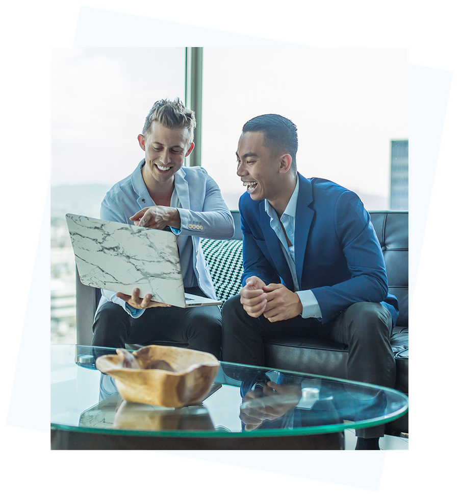 Nexus advisor reviewing business performance with a client